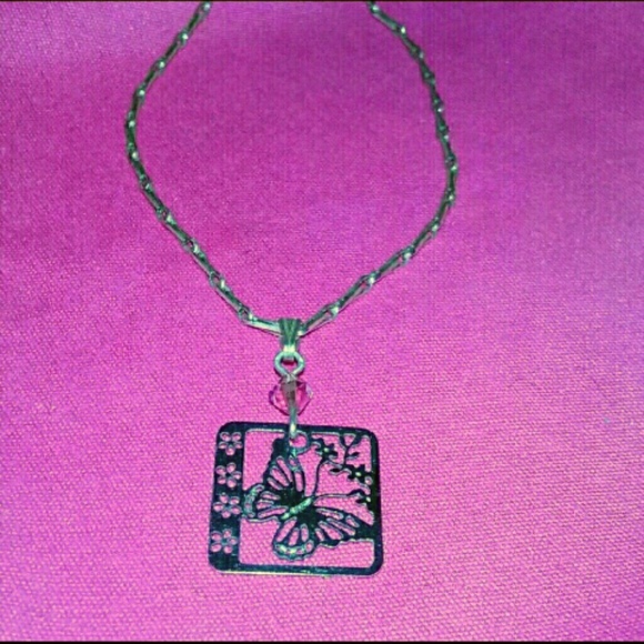 Jewelry - Sterling Silver Butterfly Charm and Chain